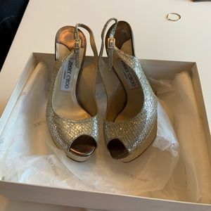 Jimmy Choo glitter high heels